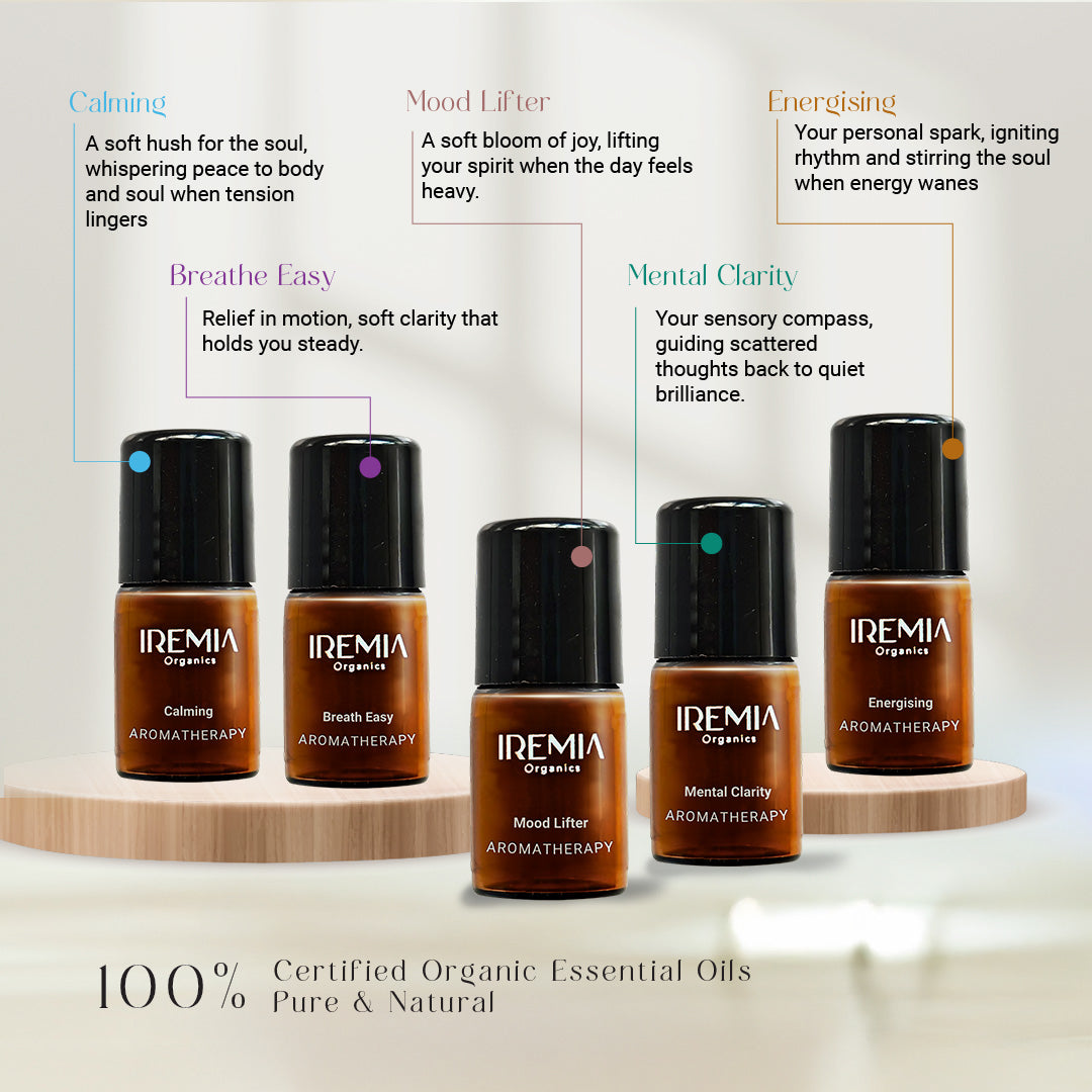 ESMERIA Organics Signature Starter Kit (Roll & Rub) Organic Essential Oil