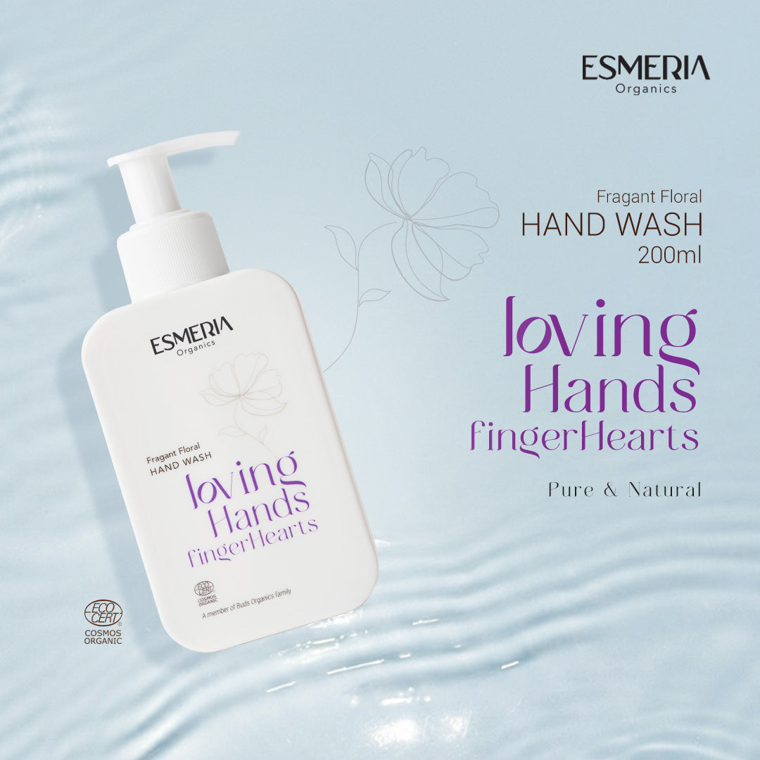ESMERIA Organics Fragant Floral Loving Hands, Finger Hearts Hand Wash 200ml