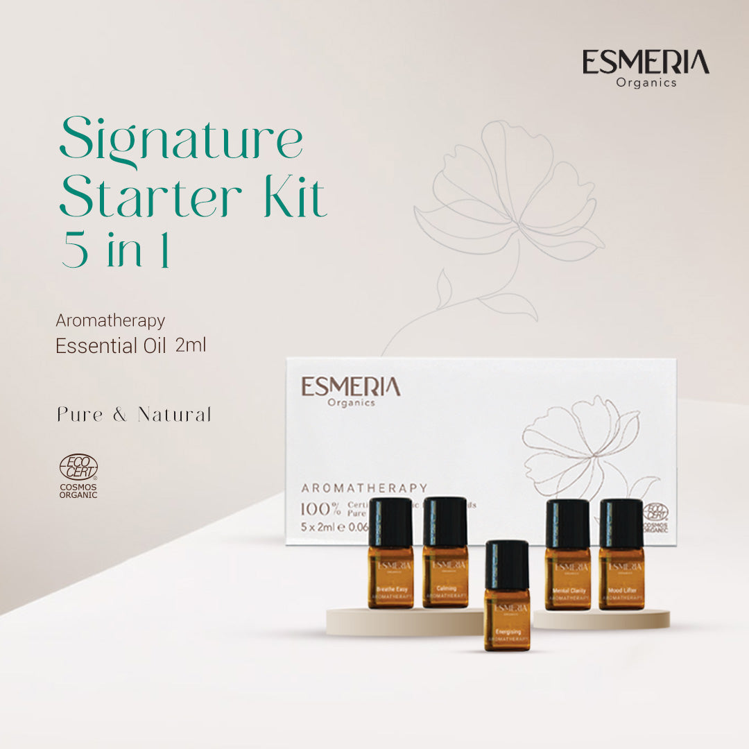 ESMERIA Organics Signature Starter Kit (Roll & Rub) Organic Essential Oil