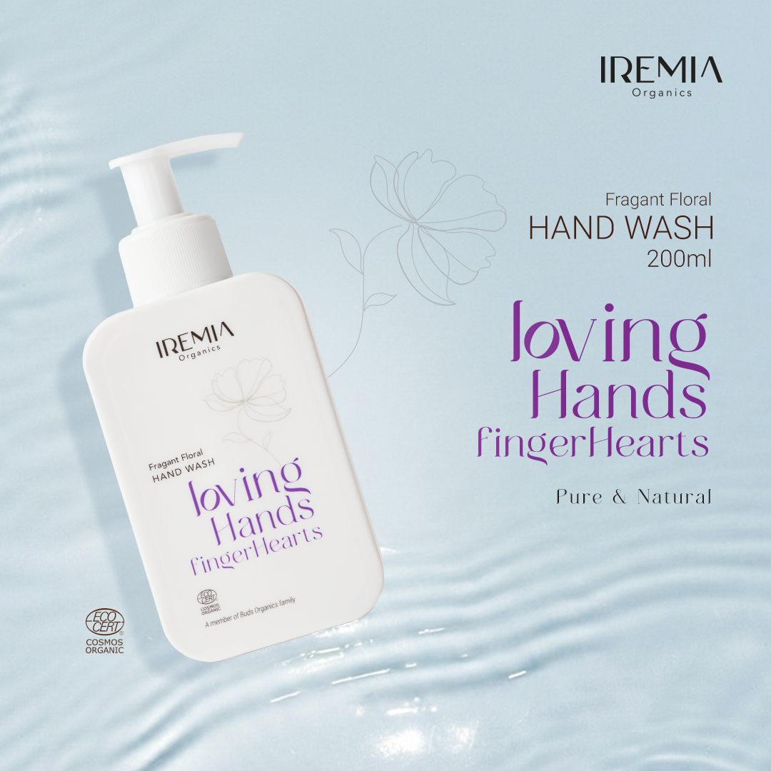 IREMIA Organics Loving Hands Finger Hearts hand wash with lavender  flavor