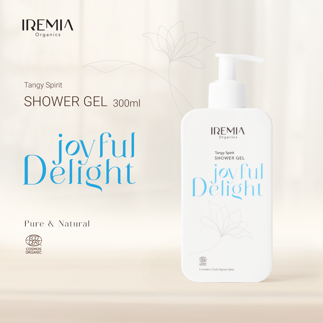 IREMIA Organics joyful delight tangy spirit shower gel